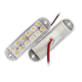 Диоден (LED) блиц оранжев 12-80V 2 броя